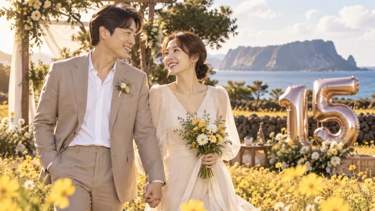 심진화♥김원효, 결혼 15주년…제주 리마인드 웨딩으로 다시 한 약속